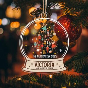 Main featured view of Personalized Nutcracker Christmas Ornament, Custom Wooden Nutcracker Keepsake, Holiday Tree Decoration, Christmas Gift by Ornivo manufactured by VTN Group