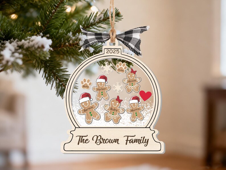 Main featured view of Personalized 4D Cookie Ornament | Custom Family Christmas Ornament | Cute Holiday Gift manufactured by VTN Group