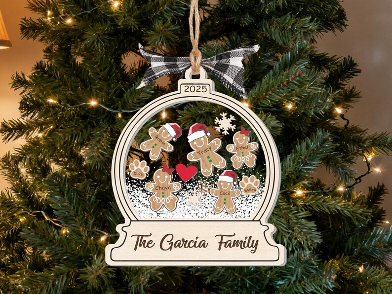 Detailed angle view 2 of Personalized 4D Cookie Ornament | Custom Family Christmas Ornament | Cute Holiday Gift manufactured by VTN Group