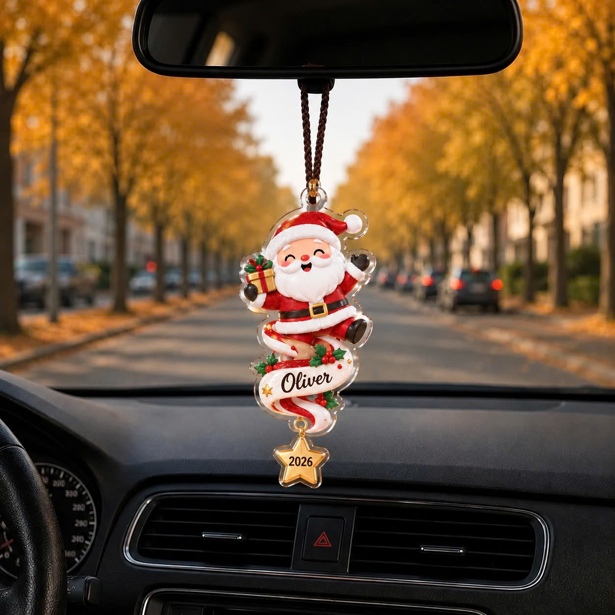 Personalized Christmas Character Ornament – Custom Name Acrylic Tree Decoration - Image 5